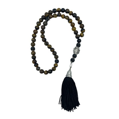 50 knot handmade Greek Orthodox gemstone prayer rope - TheHolyArt