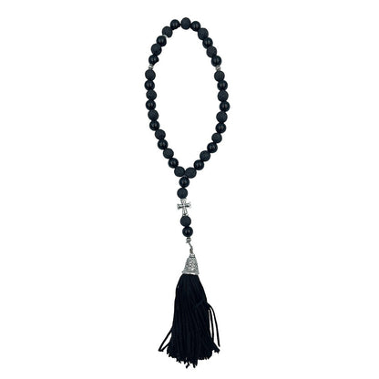33 knot handmade Greek Orthodox gemstone prayer rope - TheHolyArt