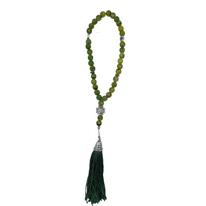 33 knot handmade Greek Orthodox gemstone prayer rope - TheHolyArt