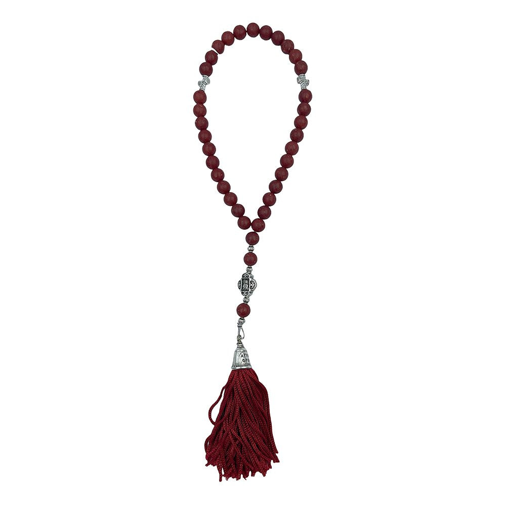 33 knot handmade Greek Orthodox gemstone prayer rope - TheHolyArt