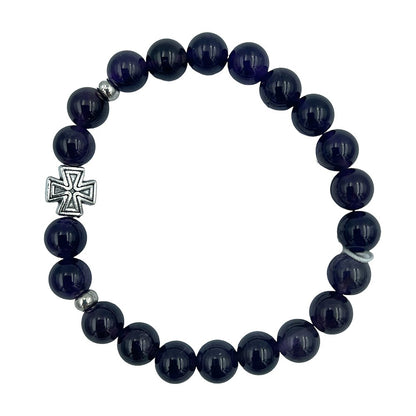 Handmade Greek Orthodox gemstone prayer bracelet - TheHolyArt