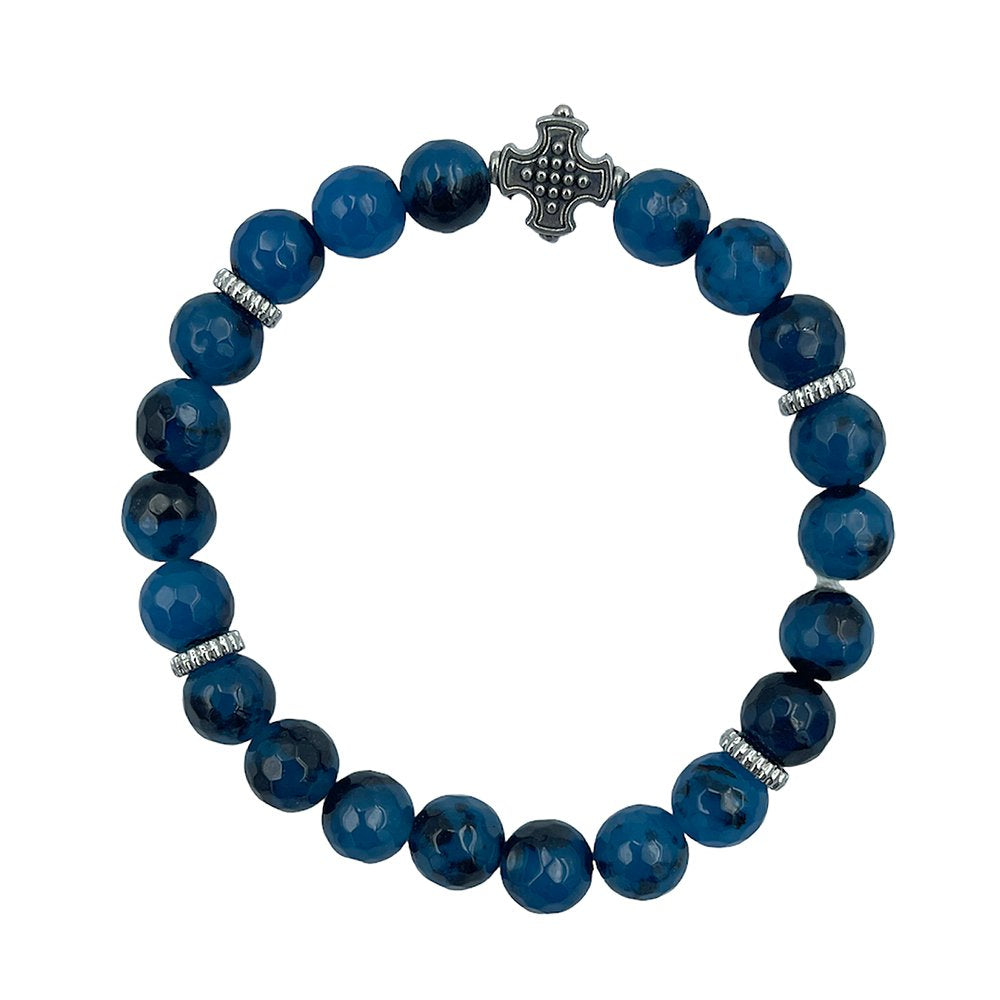 Handmade Greek Orthodox gemstone prayer bracelet - TheHolyArt