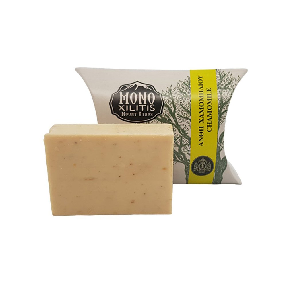Mount Athos handmade chamomile flower soap, Monoxylitis Monastery, 110g