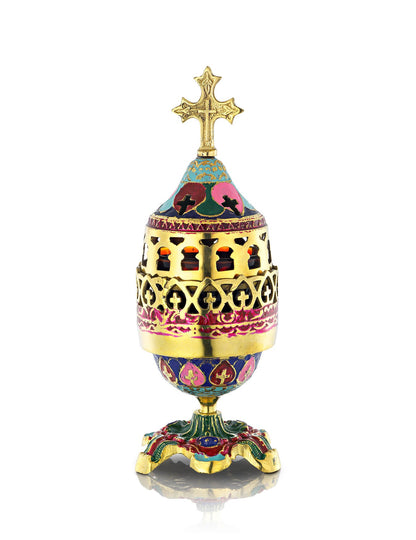 Brass vigil lamp – front view | TheHolyArt