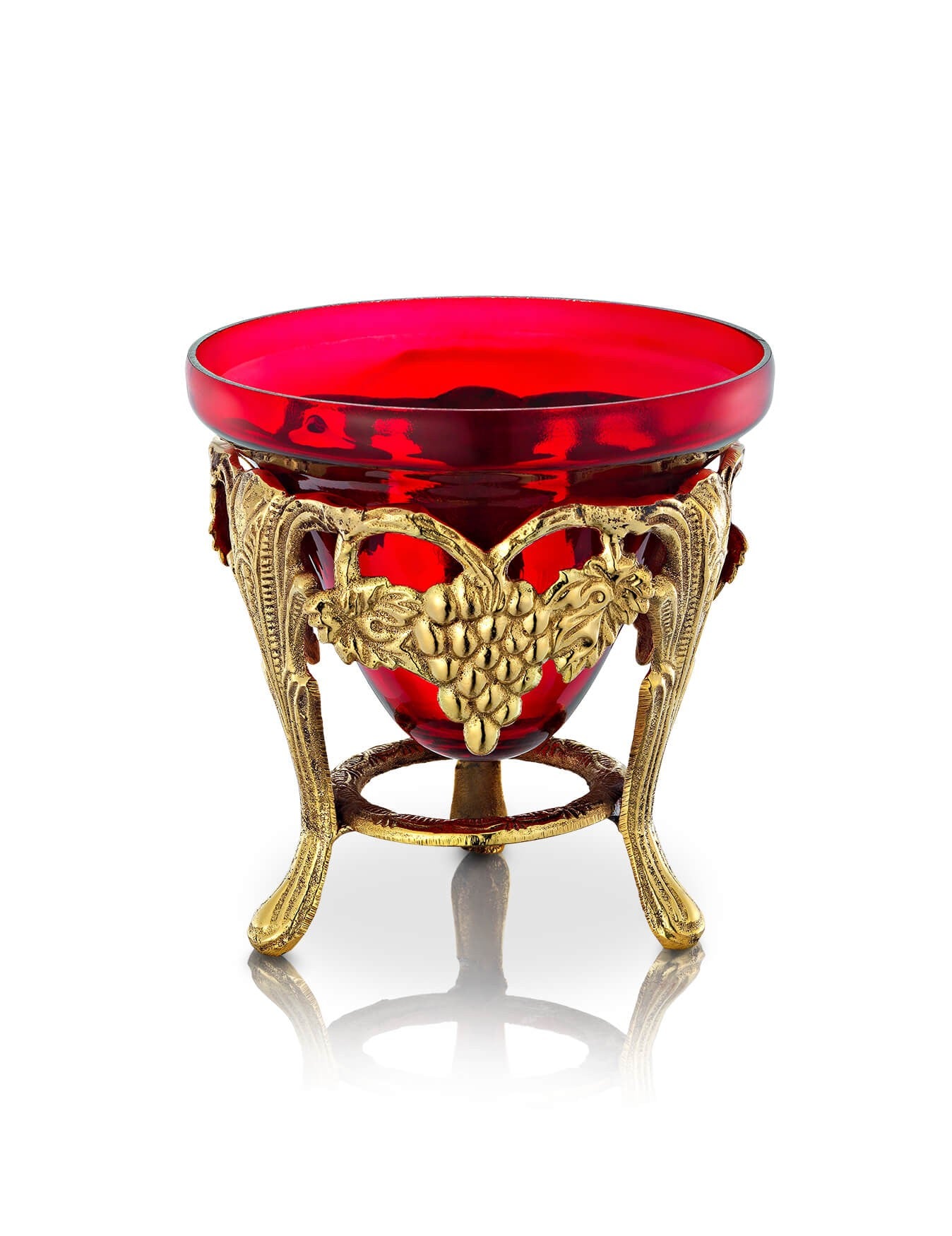 Brass vigil lamp – front view | TheHolyArt