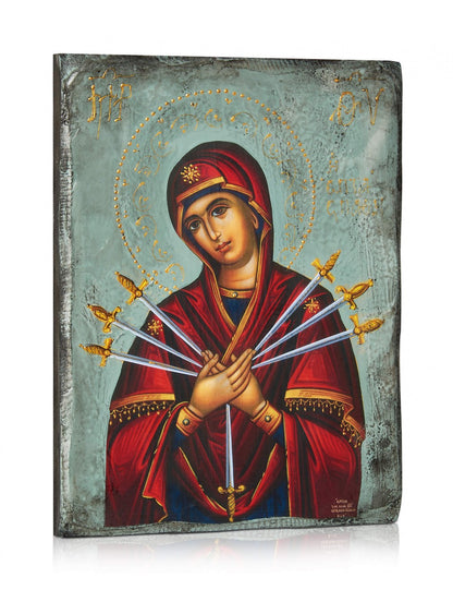 Virgin Mary of the Seven Swords Icon - TheHolyArt