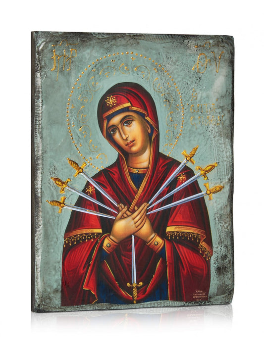 Virgin Mary of the Seven Swords Icon - TheHolyArt