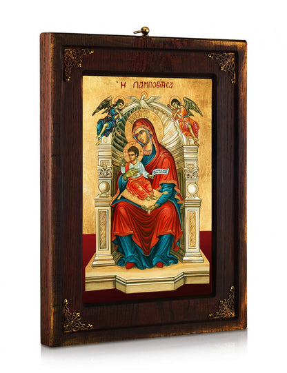 Virgin Mary Lampovitissa Icon - TheHolyArt