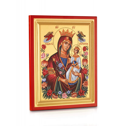Virgin Mary "the Amaranth Rose" - Carved Wood - 1