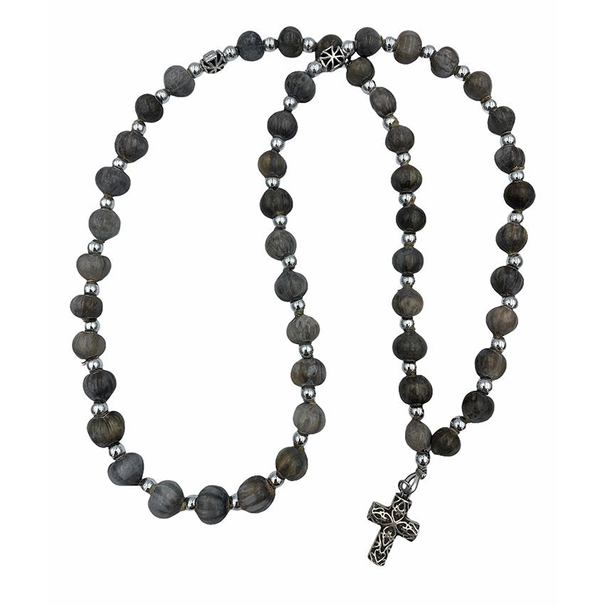 Prayer Rope Tears of the Virgin 50 bead Carved Cross