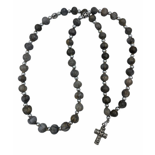 Prayer Rope Tears of the Virgin 50 bead Carved Cross
