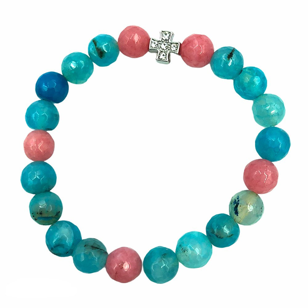 Handmade Greek Orthodox gemstone prayer bracelet - TheHolyArt