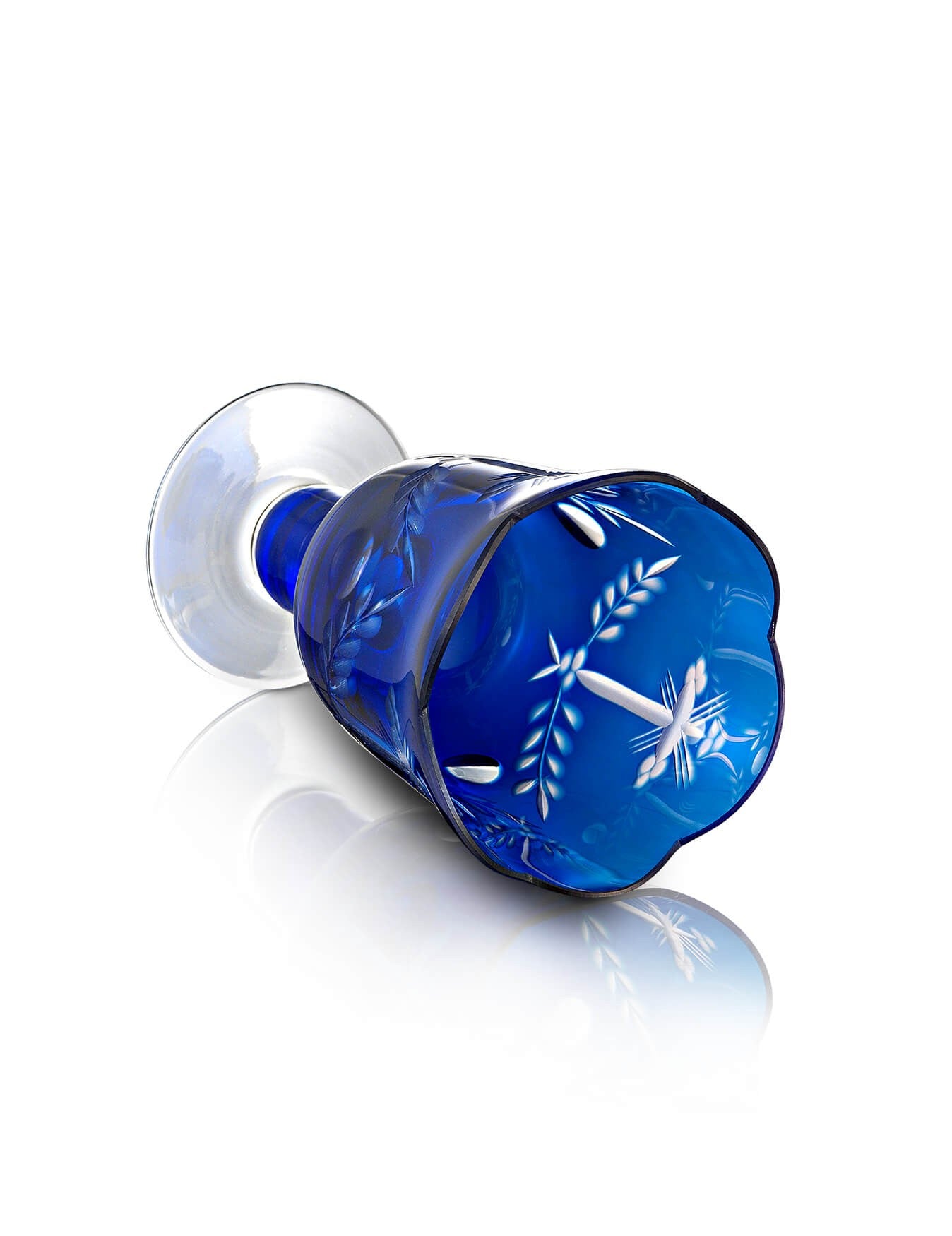 Romanian blue vigil lamp – with glass cup | TheHolyArt