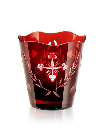 Romanian red vigil lamp – detail view | TheHolyArt