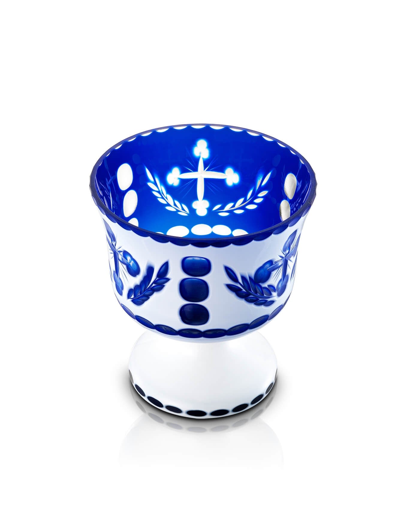 Romanian blue vigil lamp – detail view | TheHolyArt