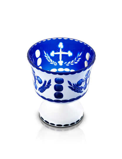 Romanian blue vigil lamp – detail view | TheHolyArt