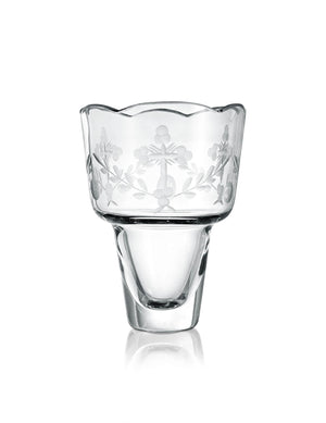 Romanian vigil lamp Transparent Cut-out design – front view | TheHolyArt