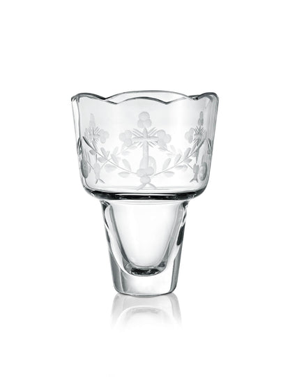 Romanian vigil lamp Transparent Cut-out design – front view | TheHolyArt