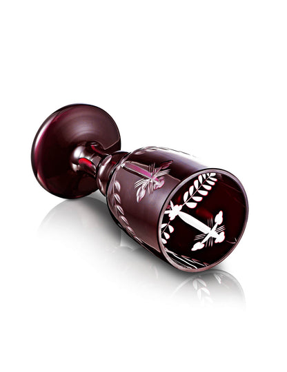 Romanian red vigil lamp – with glass cup | TheHolyArt