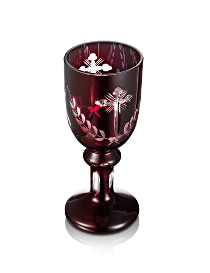 Romanian red vigil lamp Chalice – detail view | TheHolyArt