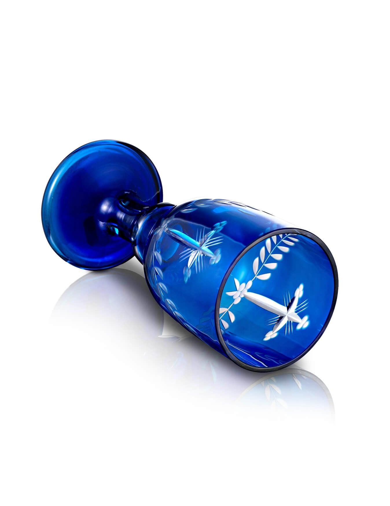 Romanian blue vigil lamp – with glass cup | TheHolyArt