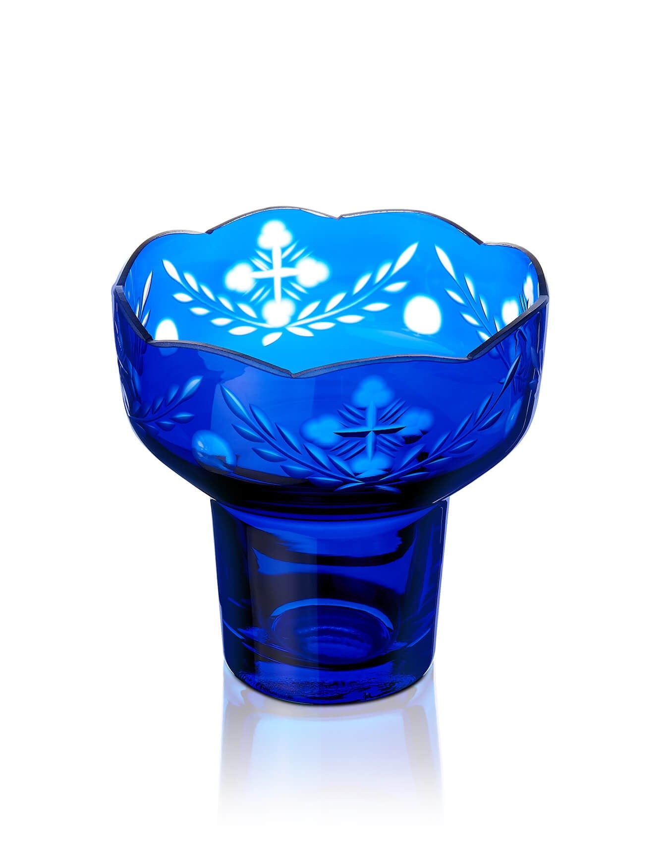 Romanian blue vigil lamp For Vigil Lamp – detail view | TheHolyArt