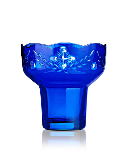 Romanian blue vigil lamp For Vigil Lamp design – front view | TheHolyArt