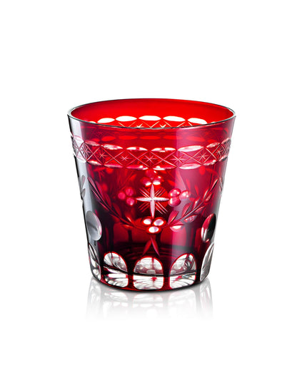 Romanian red vigil lamp Red design – front view | TheHolyArt
