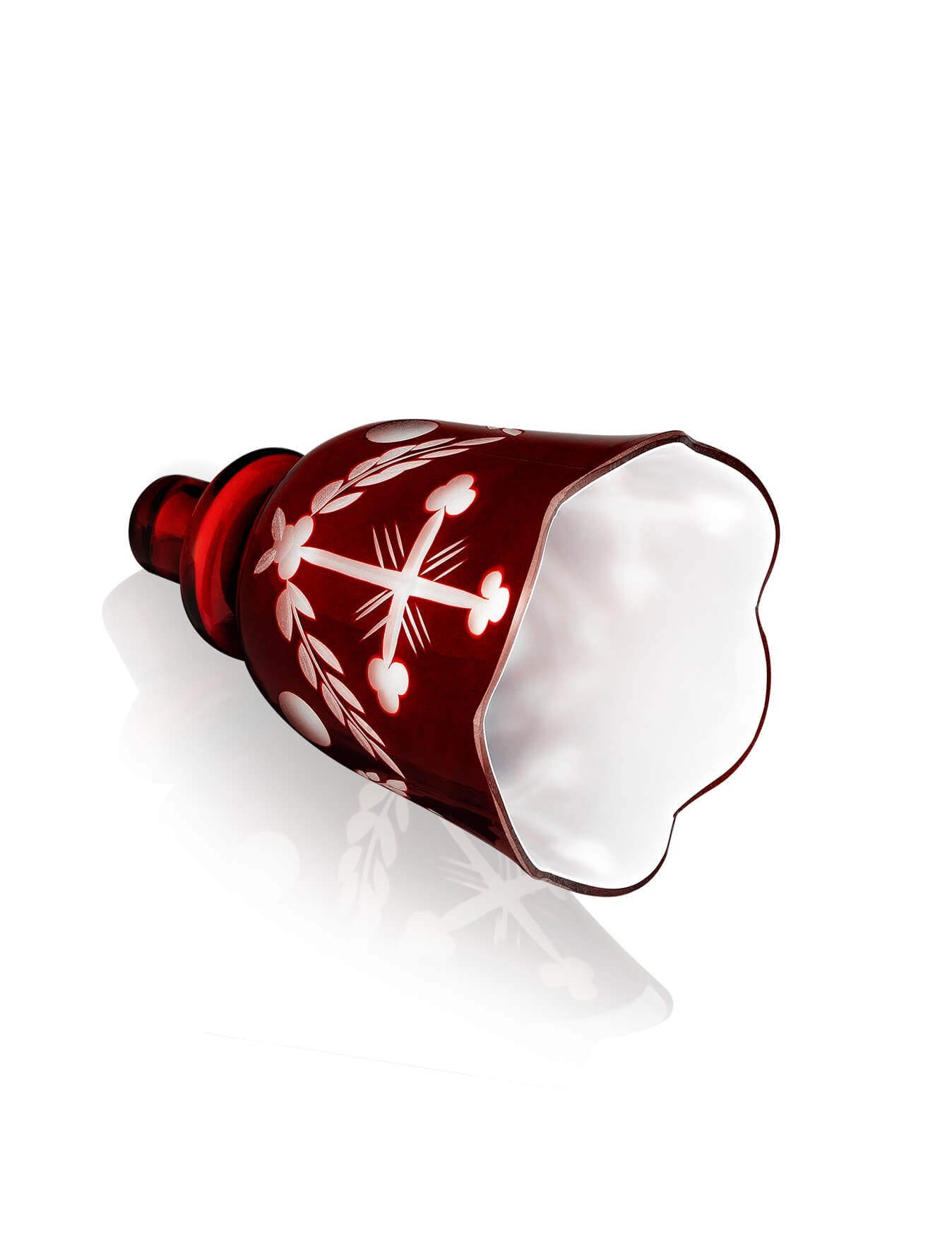 Romanian red vigil lamp – with glass cup | TheHolyArt