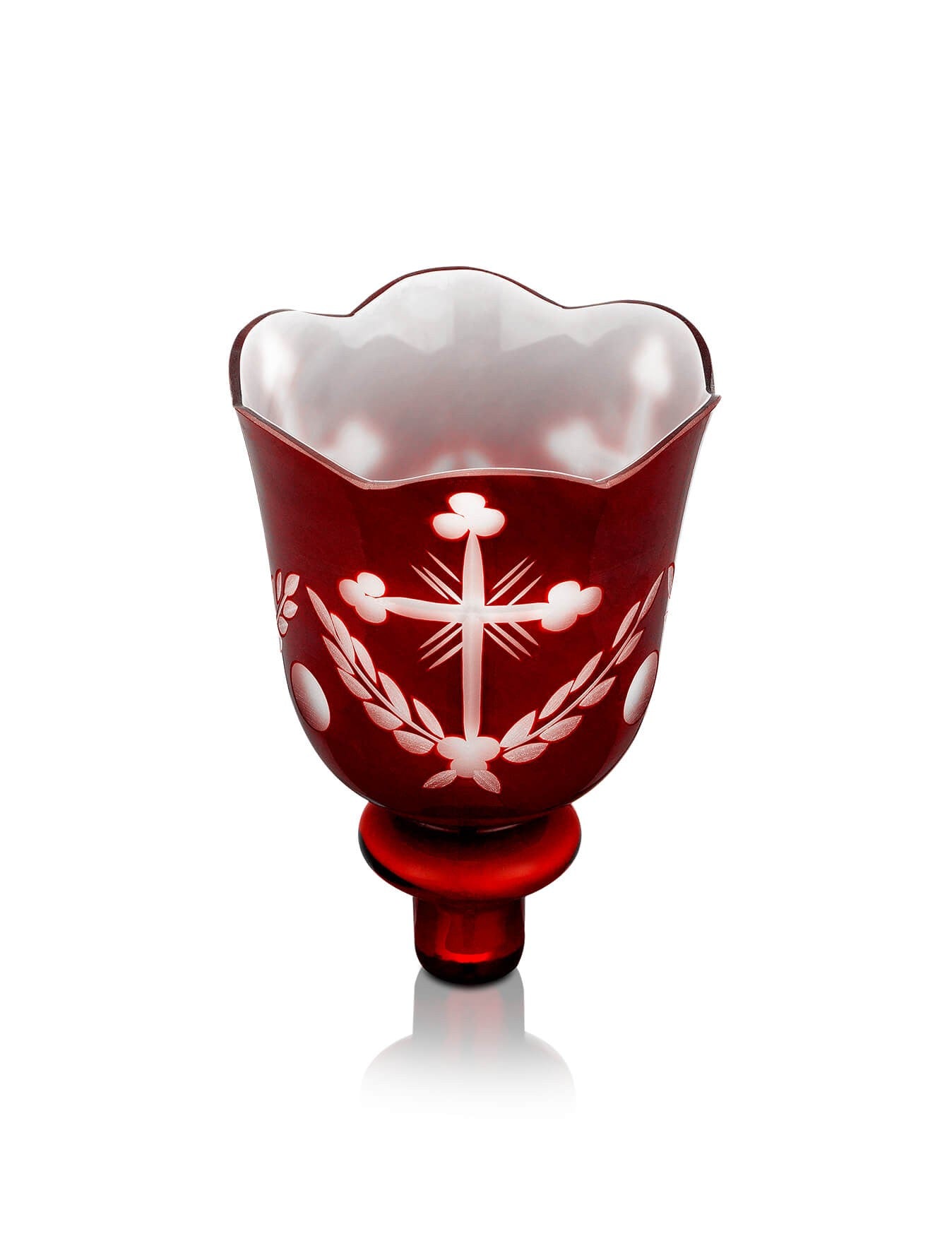 Romanian red vigil lamp Lucerna – detail view | TheHolyArt