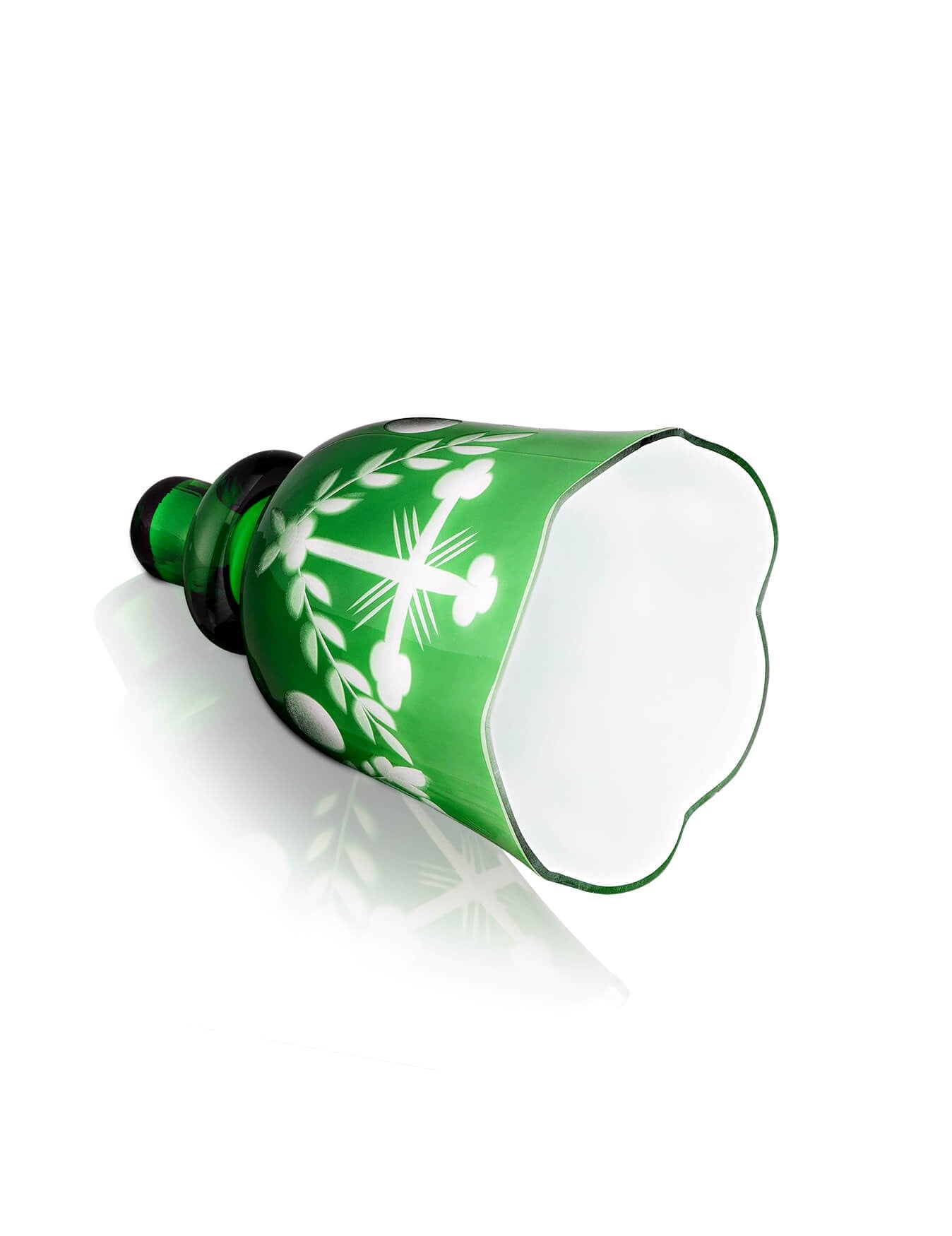 Romanian green vigil lamp – with glass cup | TheHolyArt