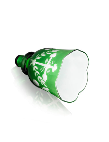 Romanian green vigil lamp – with glass cup | TheHolyArt