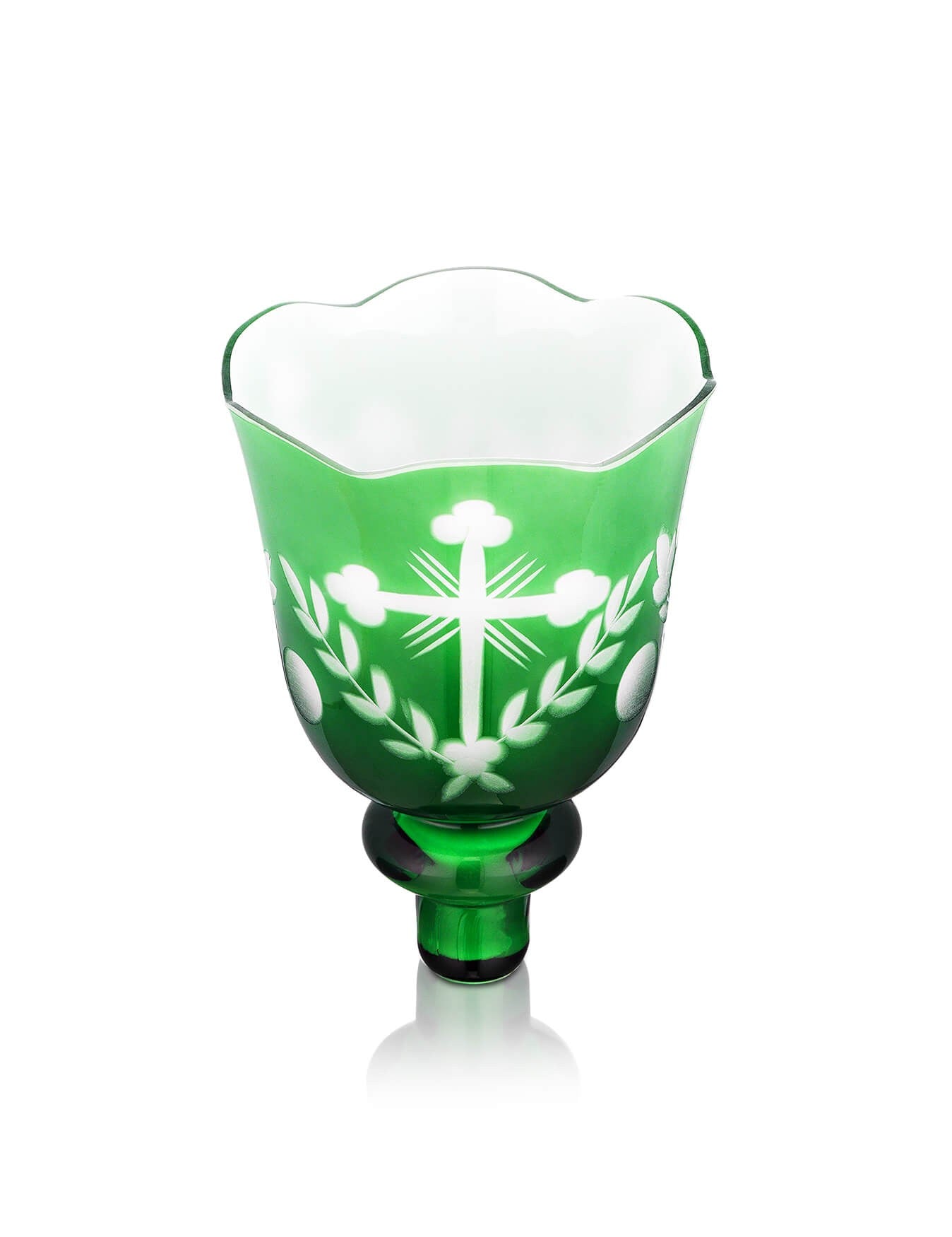 Romanian green vigil lamp Lucerna – detail view | TheHolyArt