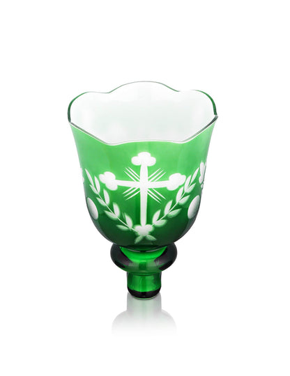 Romanian green vigil lamp Lucerna – detail view | TheHolyArt