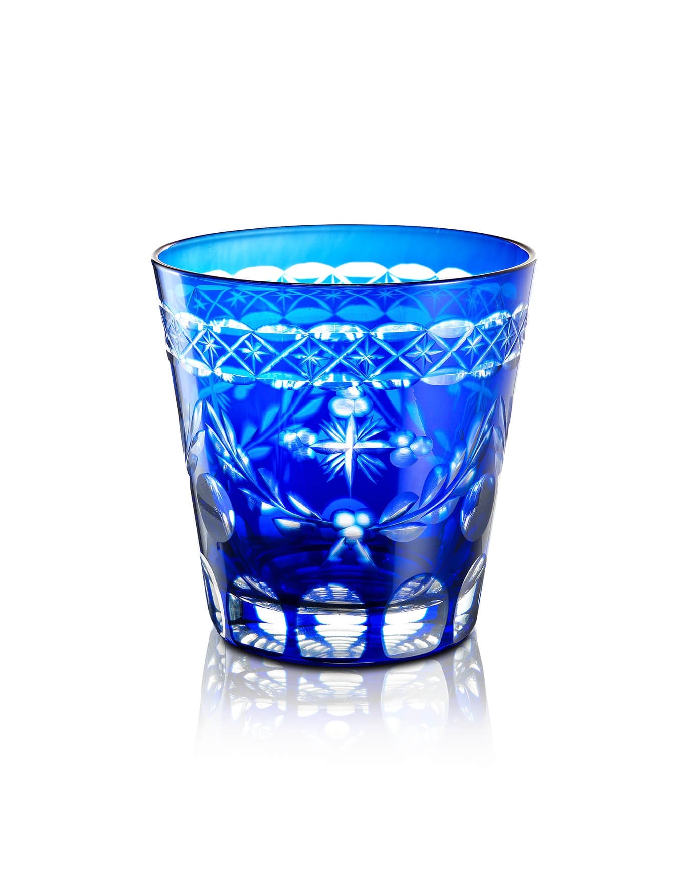 Romanian blue vigil lamp Blue design – front view | TheHolyArt