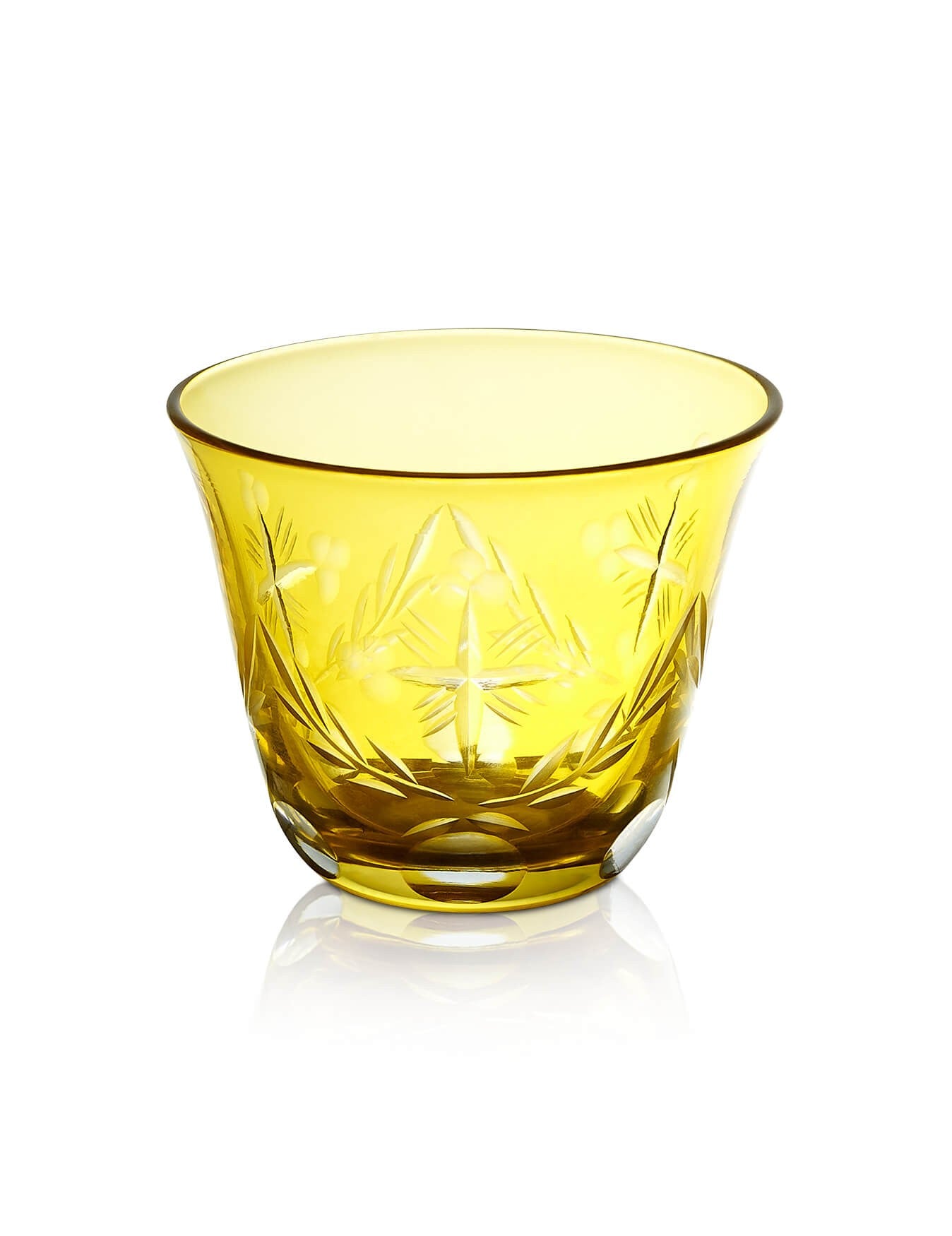 Romanian yellow vigil lamp Engraved – detail view | TheHolyArt
