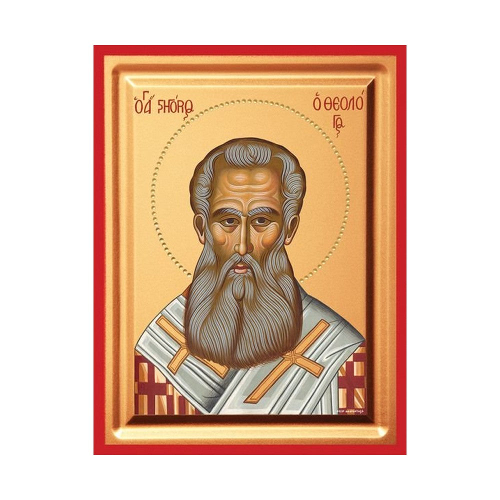 Saint Gregory the Theologian Serigraphy Icon - Carved Wood
