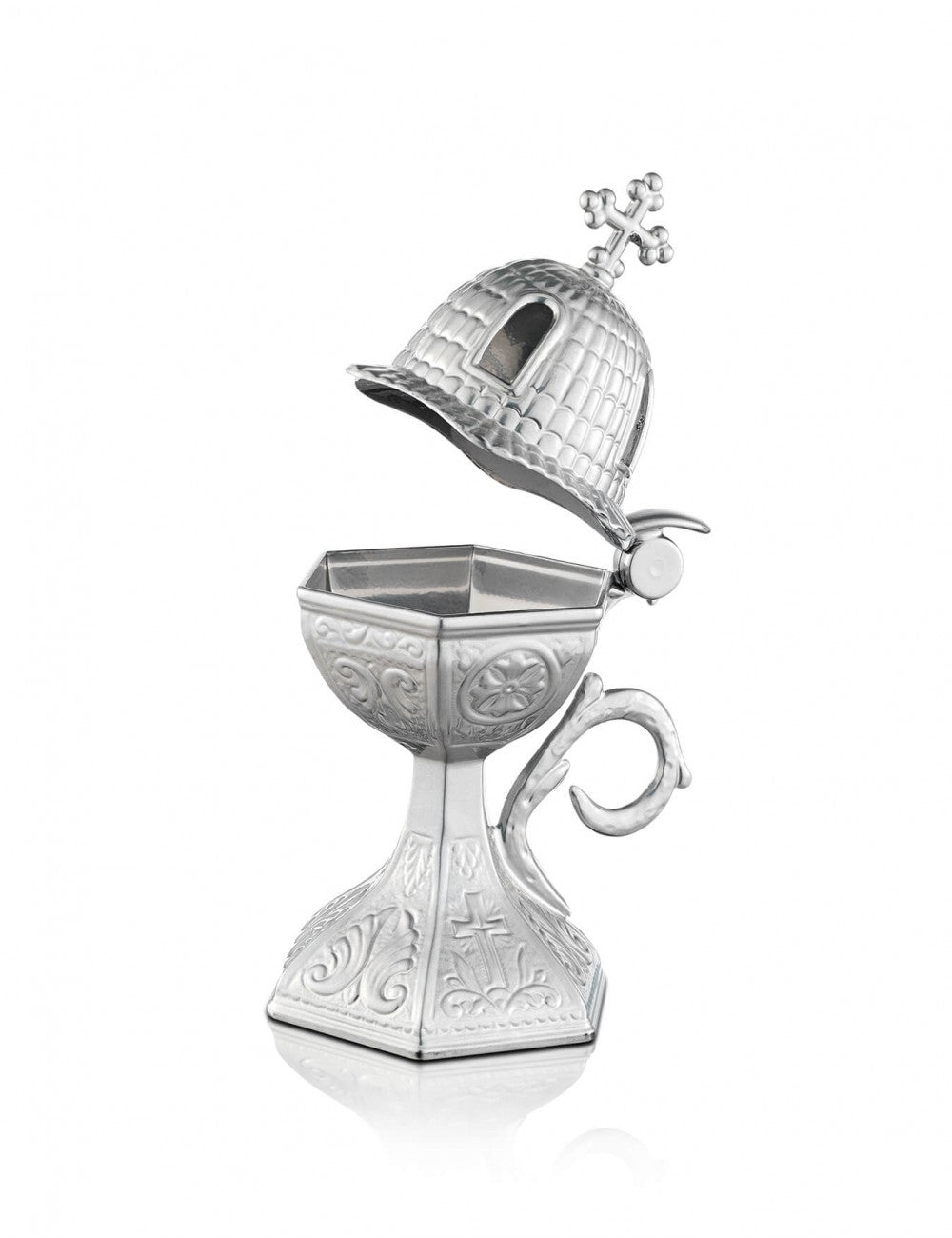 Orthodox Censer with Church Shaped Lid - TheHolyArt