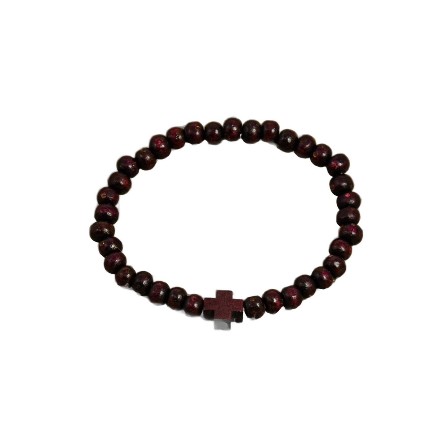 Traditional Catholic Rosary Bracelet with Blessed Rosary wooden and acrylic beads, Christian Prayer Rope with Blessing Cross, Catholic Gift - Catholic Icon