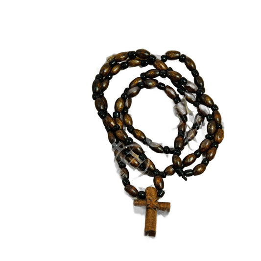 Traditional Catholic Rosary Bracelet with Blessed Rosary wooden and acrylic beads, Christian Prayer Rope with Blessing Cross, Catholic Gift - Catholic Prayer Bead