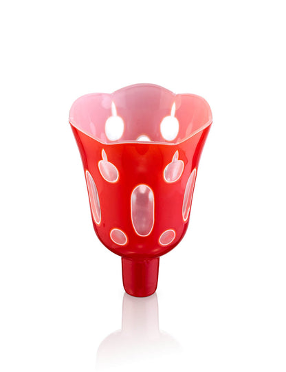 red vigil lamp Lucerna Red with White – detail view | TheHolyArt
