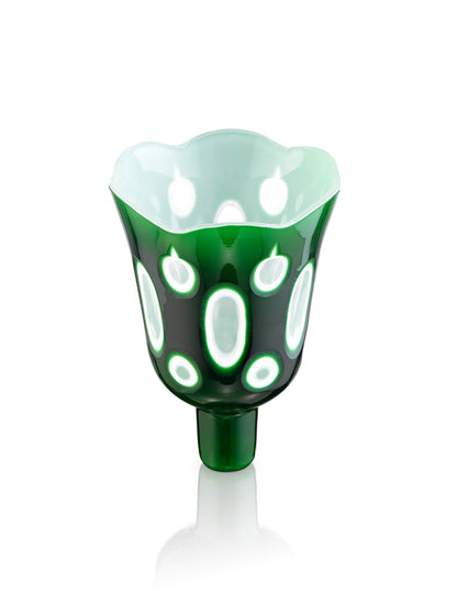 green vigil lamp Lucerna Green with White – detail view | TheHolyArt