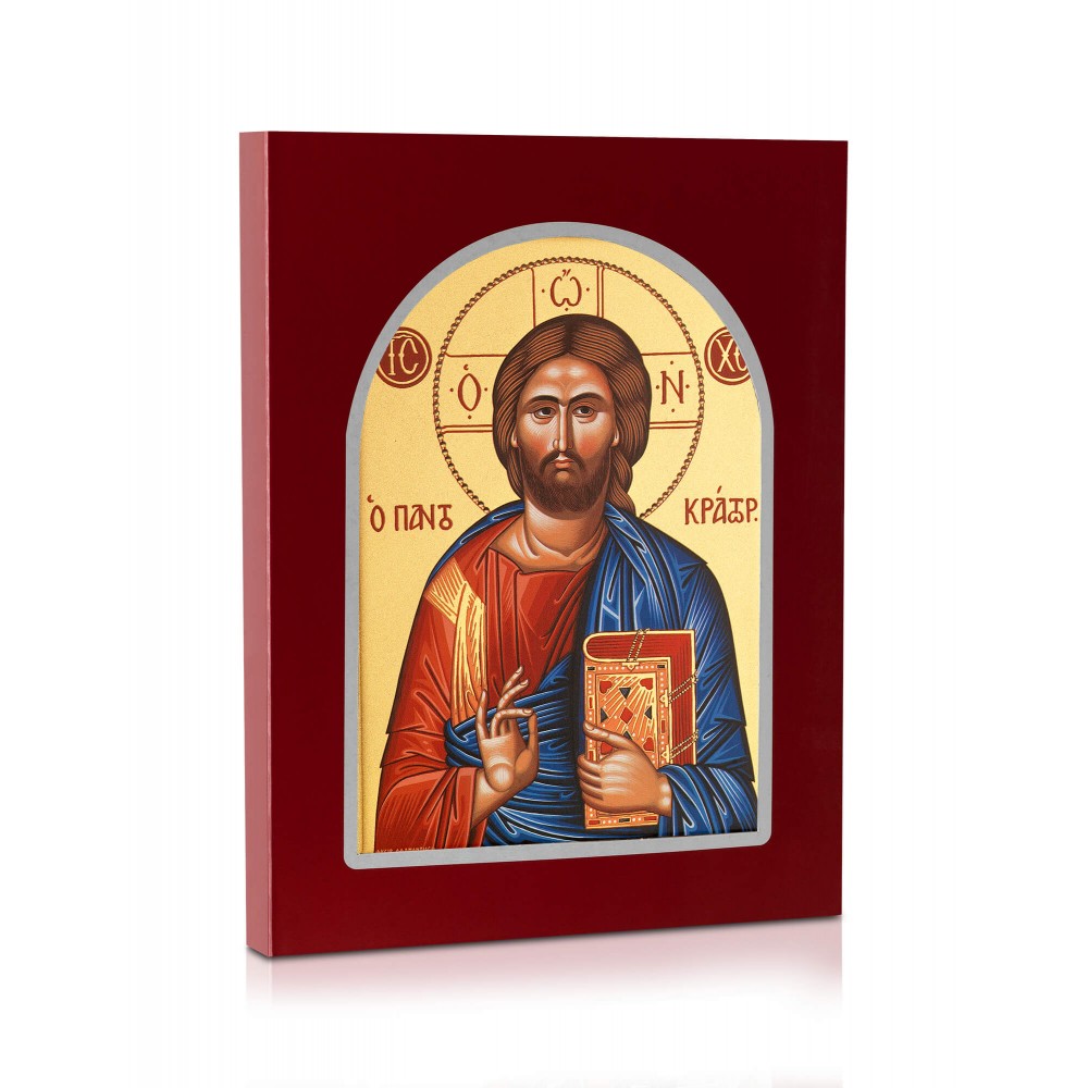 Christ Blessing, Pantocrator - Carved Wood - 3