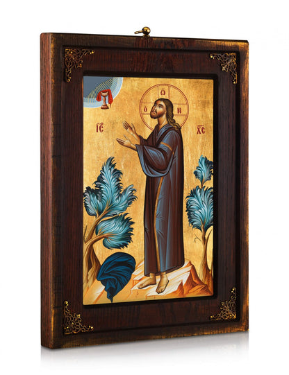 Christ in Prayer Icon - TheHolyArt