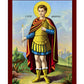 Saint Phanourios icon, Handmade Greek Orthodox icon St Fanourios, Byzantine art wall hanging wood plaque icon, religious gift(2) TheHolyArt