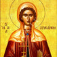 Saint Crysanthe icon, Handmade Christian Greek Orthodox icon of St Crysanthe, Byzantine art wall hanging icon on wood plaque, religious gift TheHolyArt
