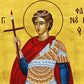 Saint Phanourios icon, Handmade Greek Orthodox icon St Fanourios, Byzantine art wall hanging wood plaque icon, religious gift TheHolyArt
