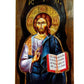 Jesus Christ icon, Handmade Greek Orthodox icon of our Lord, Byzantine art wall hanging on wood plaque, religious icon home decor gift TheHolyArt
