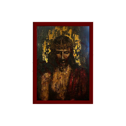 Jesus Christ icon Sina, Handmade Greek Orthodox icon of Jesus Christ Sinai, Byzantine wood plaque (2) TheHolyArt