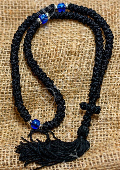 Handmade Prayer Rope, Komboskini bracelet 100 knot, Greek Orthodox Chotki Brojanica Mount Athos - TheHolyArt